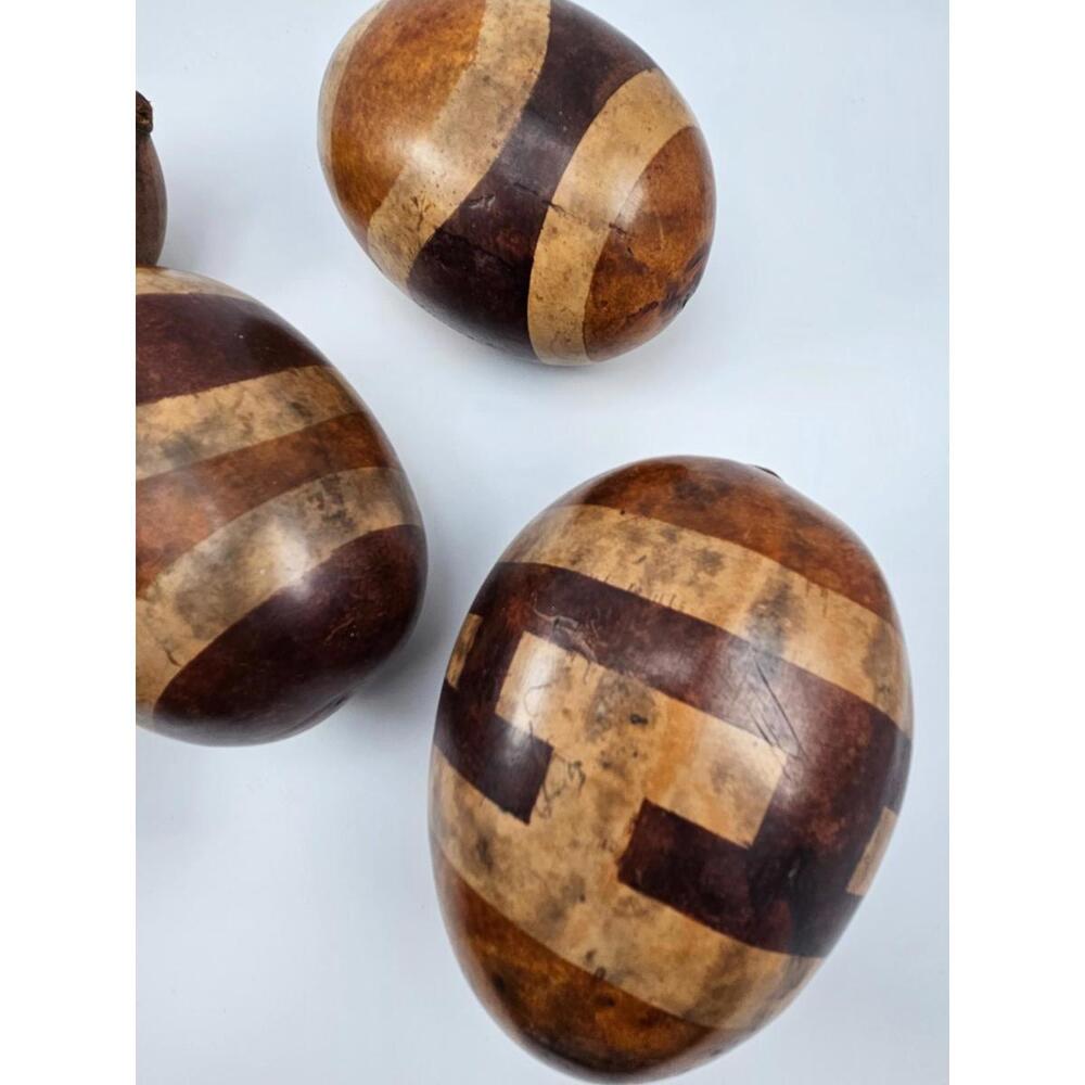 5 Large African Hollow Gourd Rattle Shakers Natural Earth Tones Bowl Fillers - Picture 9 of 9